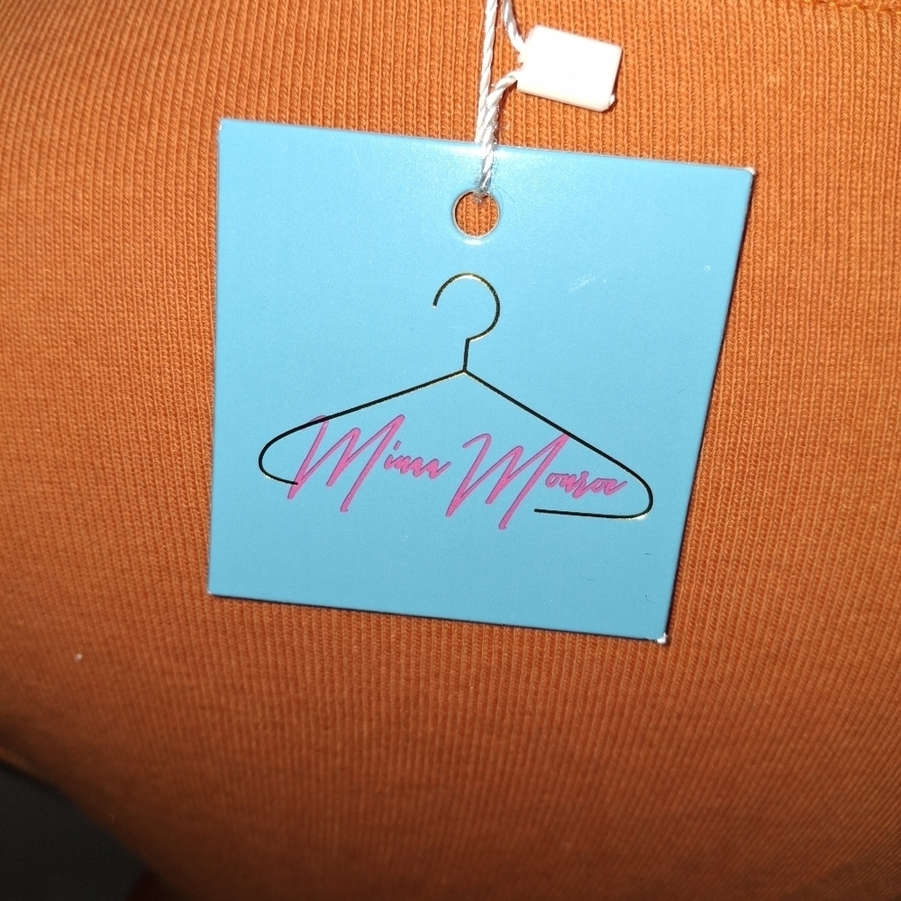 Orange Sleeveless Bodysuit- W Sz Small - Picture 4 of 7